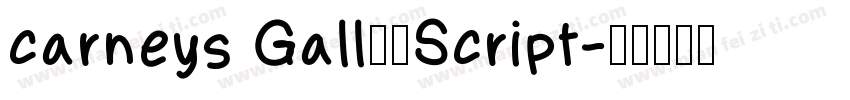 carneys Gall而已Script字体转换
